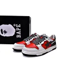 shop cool kicks | PKGoden A Bathing Ape Bape SK8 Sta White Red, 1G70-109-0020  