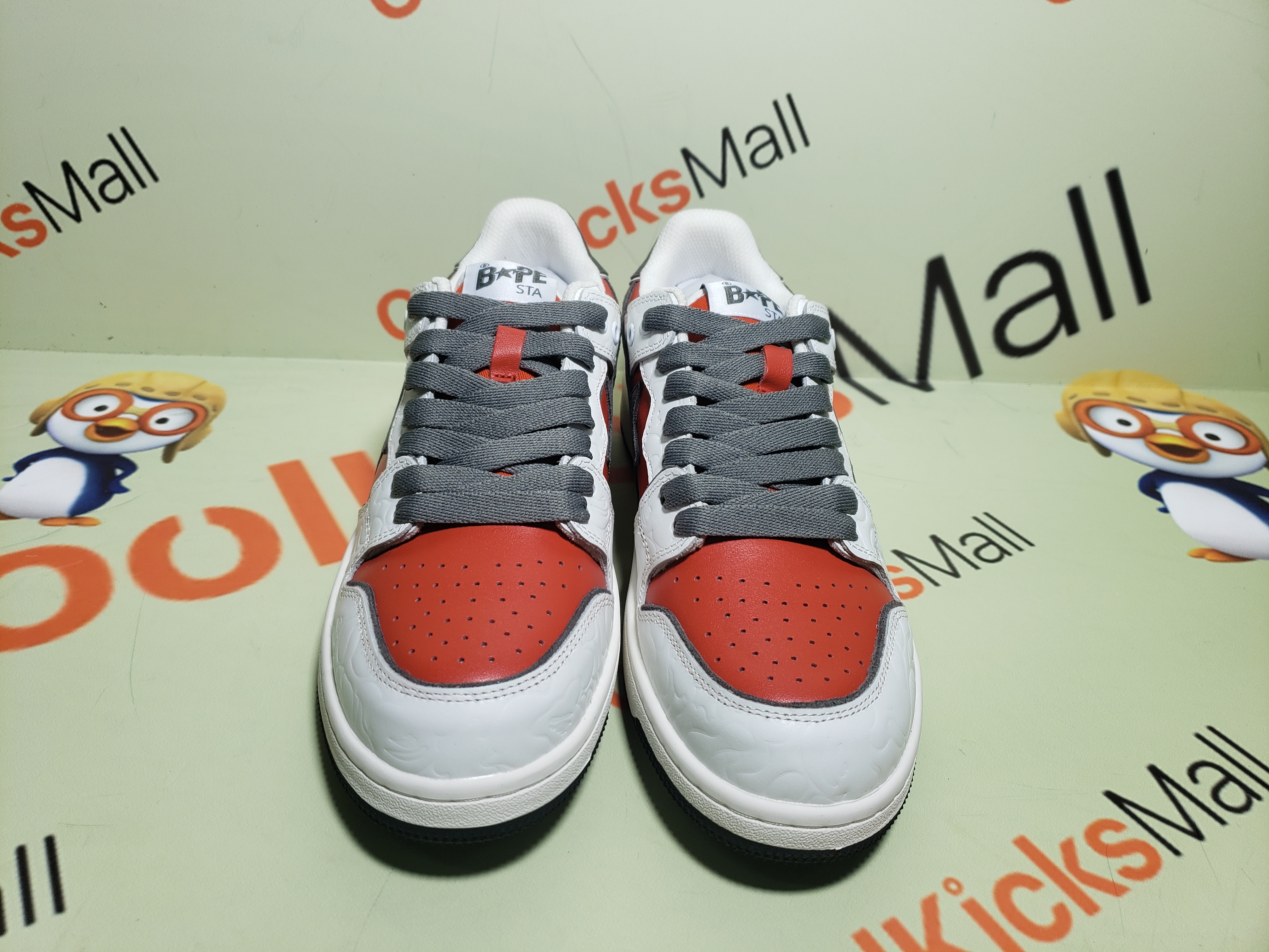 Replica A Bathing Ape Bape SK8 Sta White Red, 1G70-109-0020  