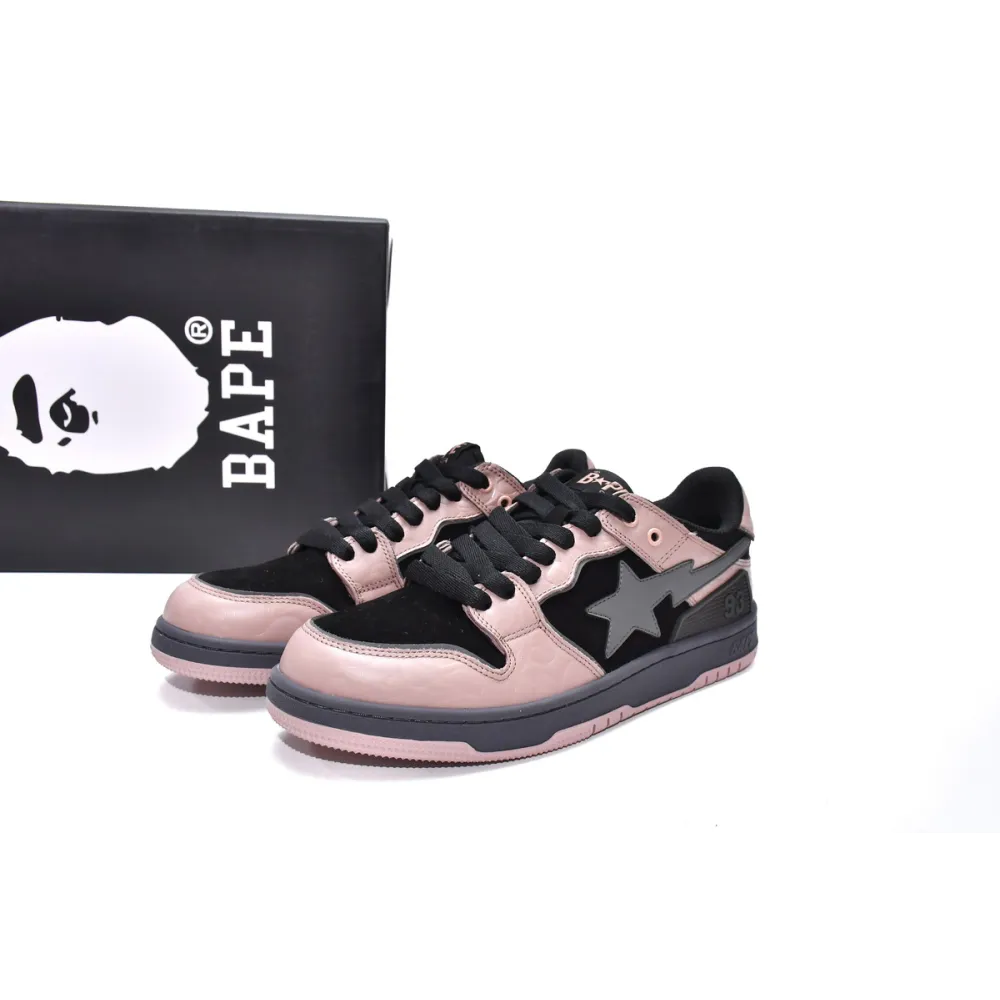 shop cool kicks | PKGoden A Bathing Ape Bape SK8 Sta Dirty Pink Black, 1G70-109-0011  