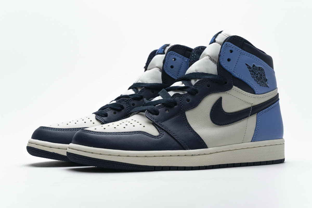 PK GOD Air Jordan 1 Retro High Obsidian UNC