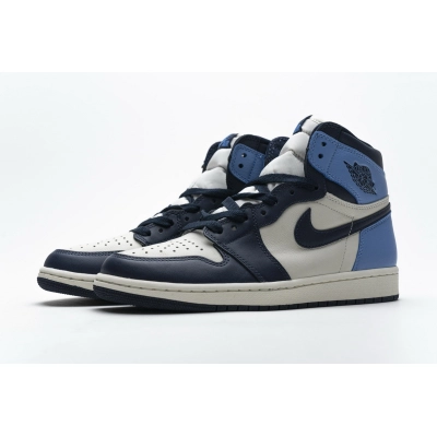 PKGoden Air Jordan 1 Retro High Obsidian UNC,555088-140 01