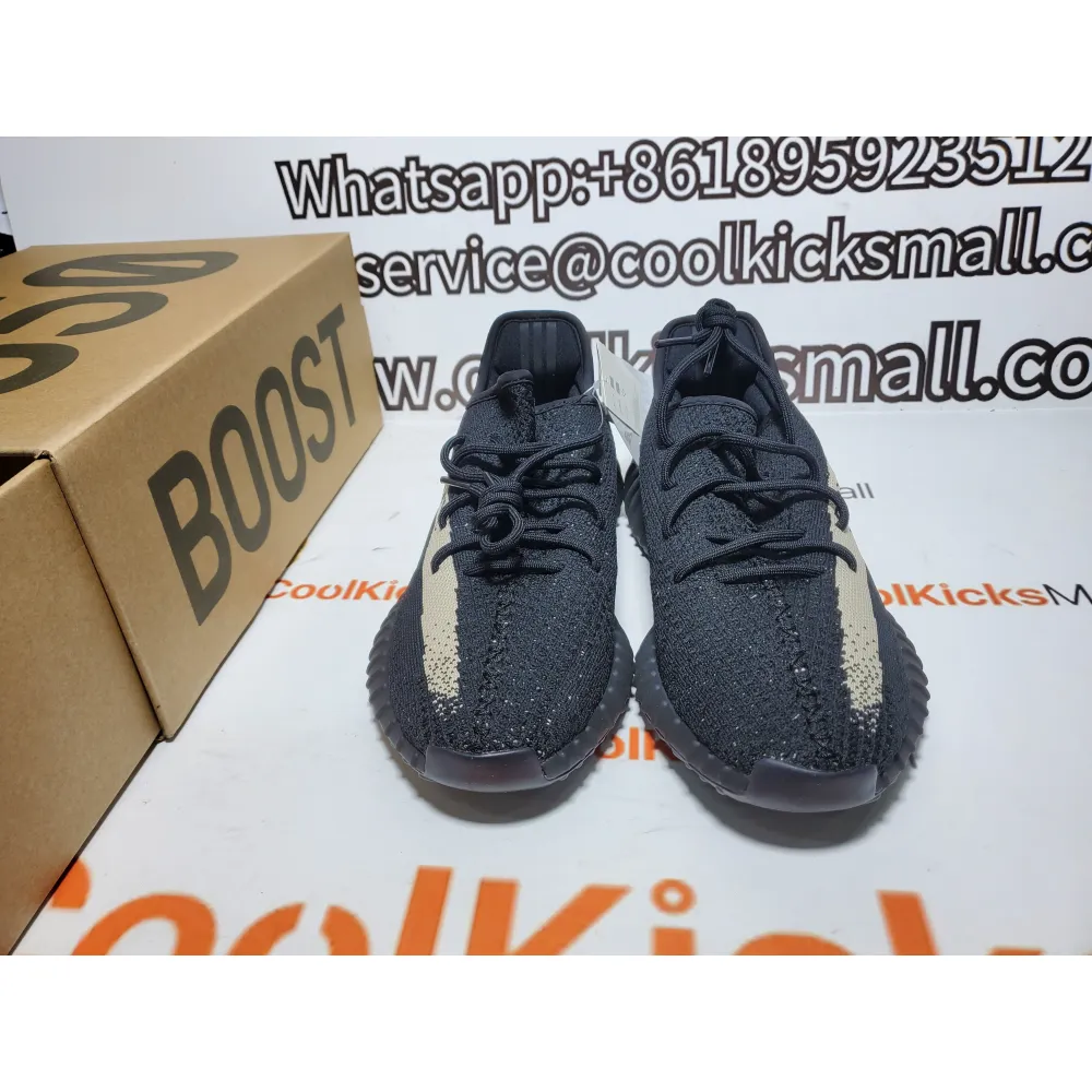 Coolkicks PKGoden Yeezy Boost 350 V2 Core Black White,BY1604