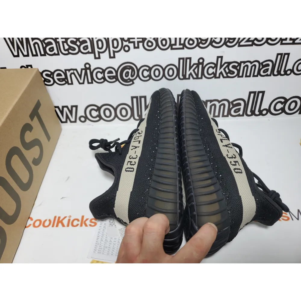 Coolkicks PKGoden Yeezy Boost 350 V2 Core Black White,BY1604
