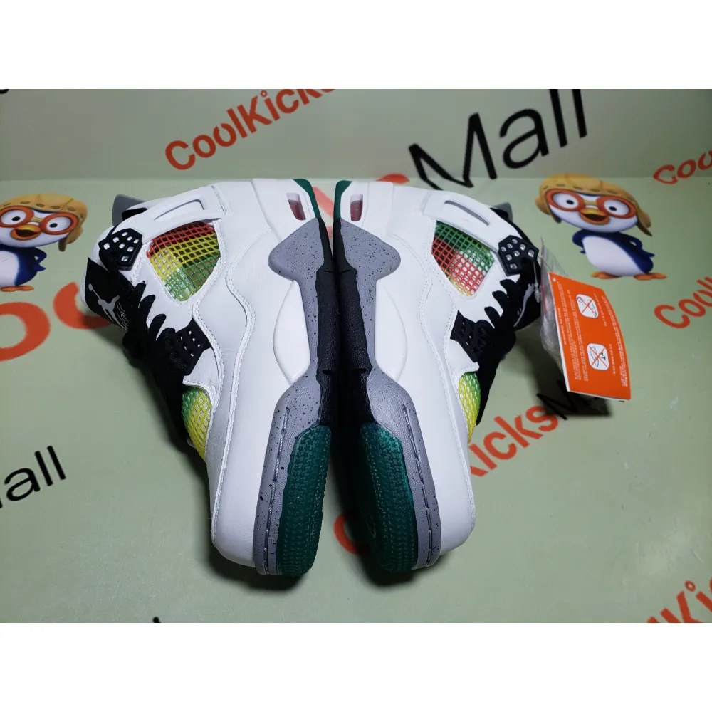 PKGoden Air Jordan 4 Retro Lucid Green Rasta (W),AQ9129-100