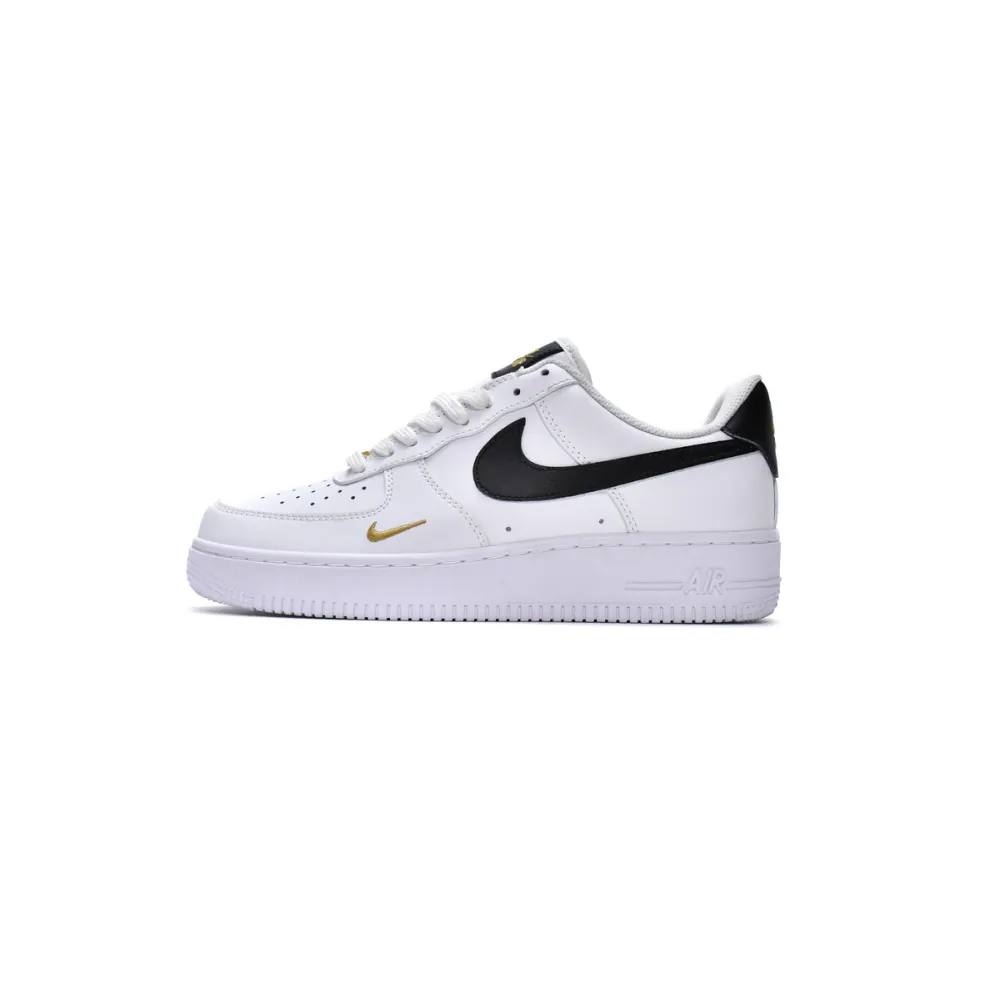 Coolkicks |G5 Air Force 1 Low '07 Essential White Black Gold Mini Swoosh,CZ0270-102  