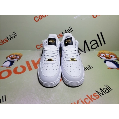 Coolkicks |G5 Air Force 1 Low '07 Essential White Black Gold Mini Swoosh,CZ0270-102   02