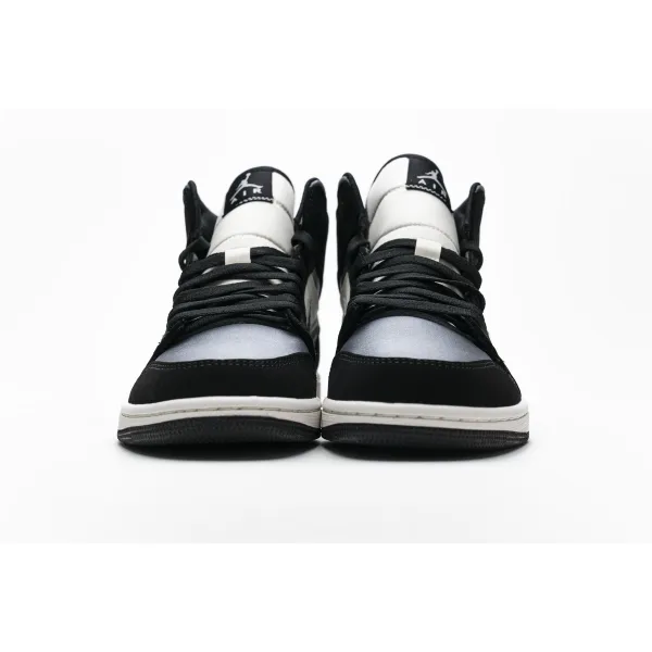 PK GOD Air Jordan 1 Mid Satin Grey Toe