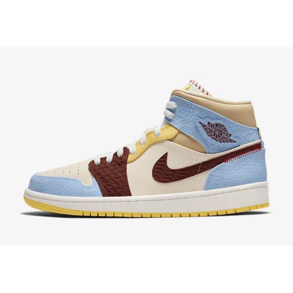 PK GOD Air Jordan 1 Mid SE Fearless Maison Chateau Rouge