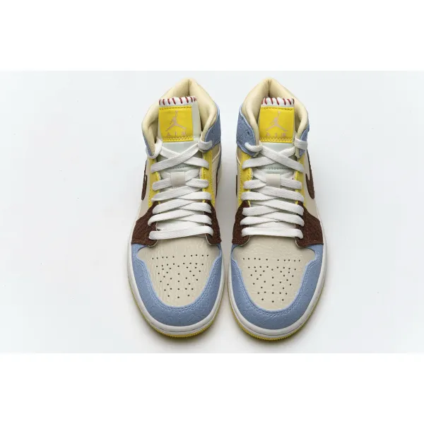 PK GOD Air Jordan 1 Mid SE Fearless Maison Chateau Rouge