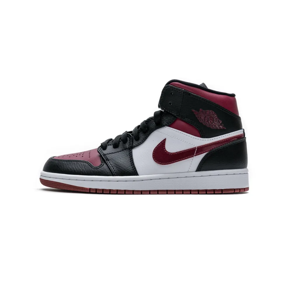 PK GOD Air Jordan 1 Retro High Black Satin Gym Red
