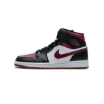 PK GOD Air Jordan 1 Retro High Black Satin Gym Red