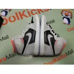Coolkicks PKGoden Air Jordan 1 Retro High Neutral Grey Hyper Crimson,555088-018