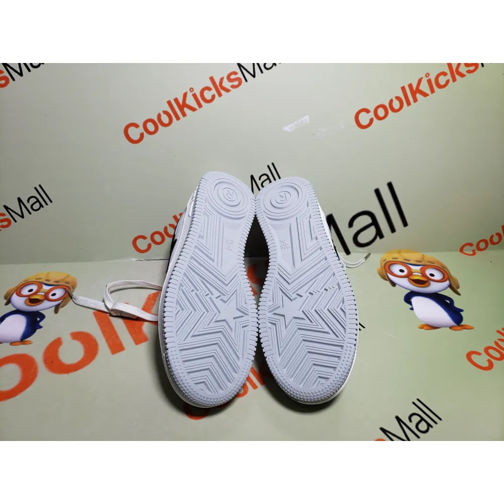 shop cool kicks | PKGoden A Bathing Ape Bape Sta Low Grey Black, 1G70-109-0004