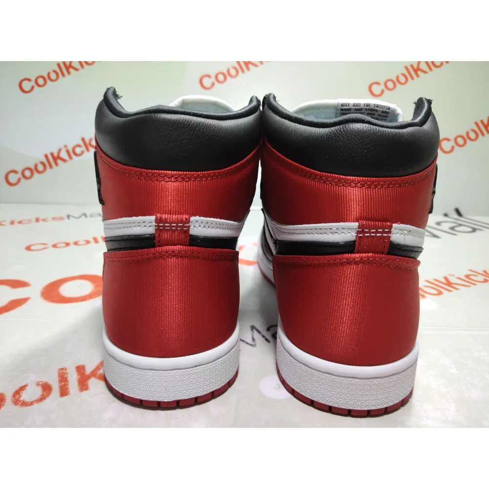 Coolkicks PKGoden Air Jordan 1 Retro High Satin Black Toe (W),CD0461-016