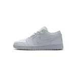 Coolkicks | G5 Air Jordan 1 Low White Pure Platnium,553558-130  