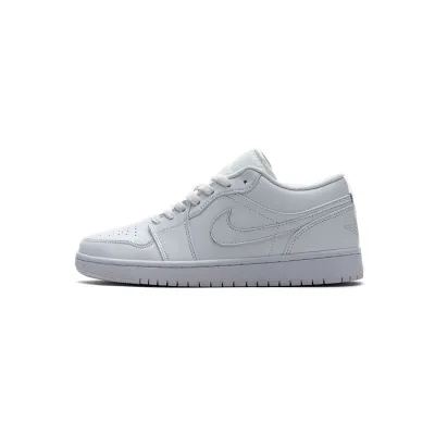 Coolkicks | G5 Air Jordan 1 Low White Pure Platnium,553558-130   01