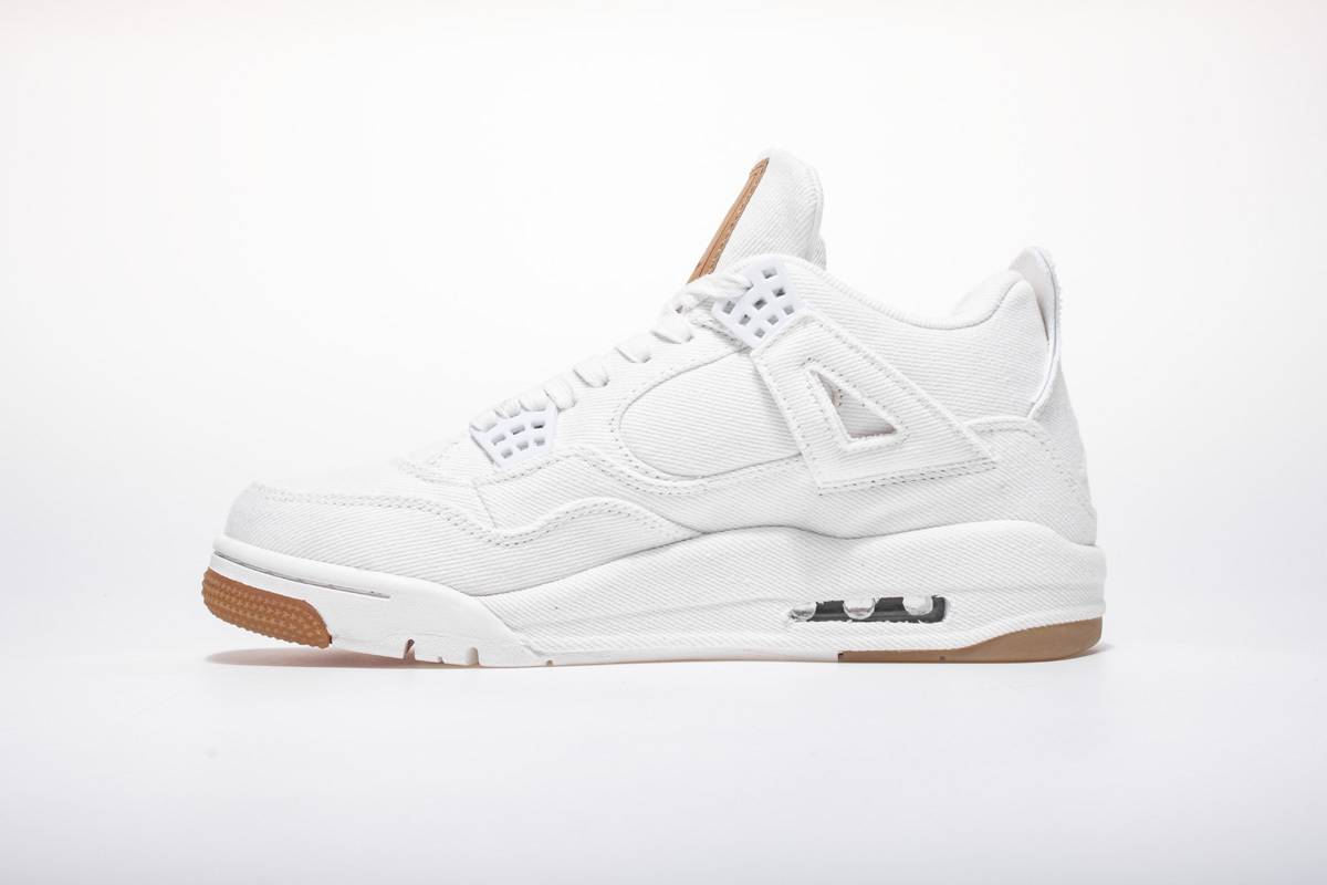GET Air Jordan 4 Retro Levi's White (Levi's Tag)