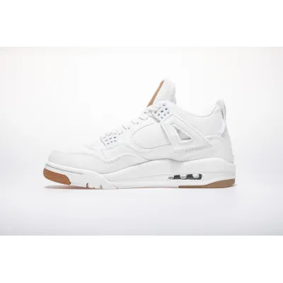 GET Air Jordan 4 Retro Levi's White (Levi's Tag) 01