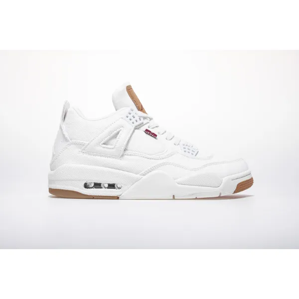 GET Air Jordan 4 Retro Levi's White (Levi's Tag)