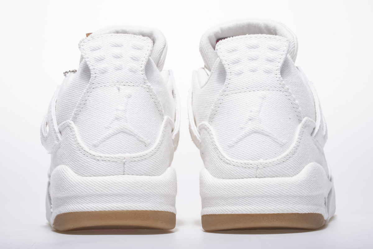 GET Air Jordan 4 Retro Levi's White (Levi's Tag)