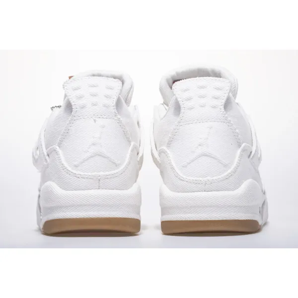 GET Air Jordan 4 Retro Levi's White (Levi's Tag)