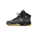  GET Air Jordan 5 Retro Off-White Black
