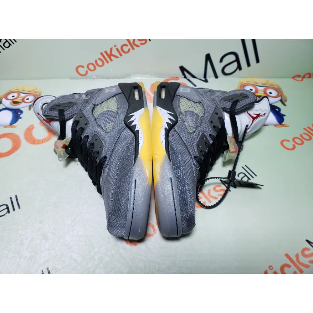 Coolkicks GET Air Jordan 5 Retro Off-White Black,CT8480-001