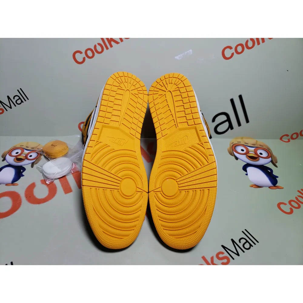 Cool Kicks | PKGoden Air Jordan 1 High GET Yellow Toe,555088-711