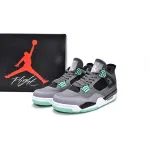 PKGoden Air Jordan 4 Retro Green Glow ,308497-033  