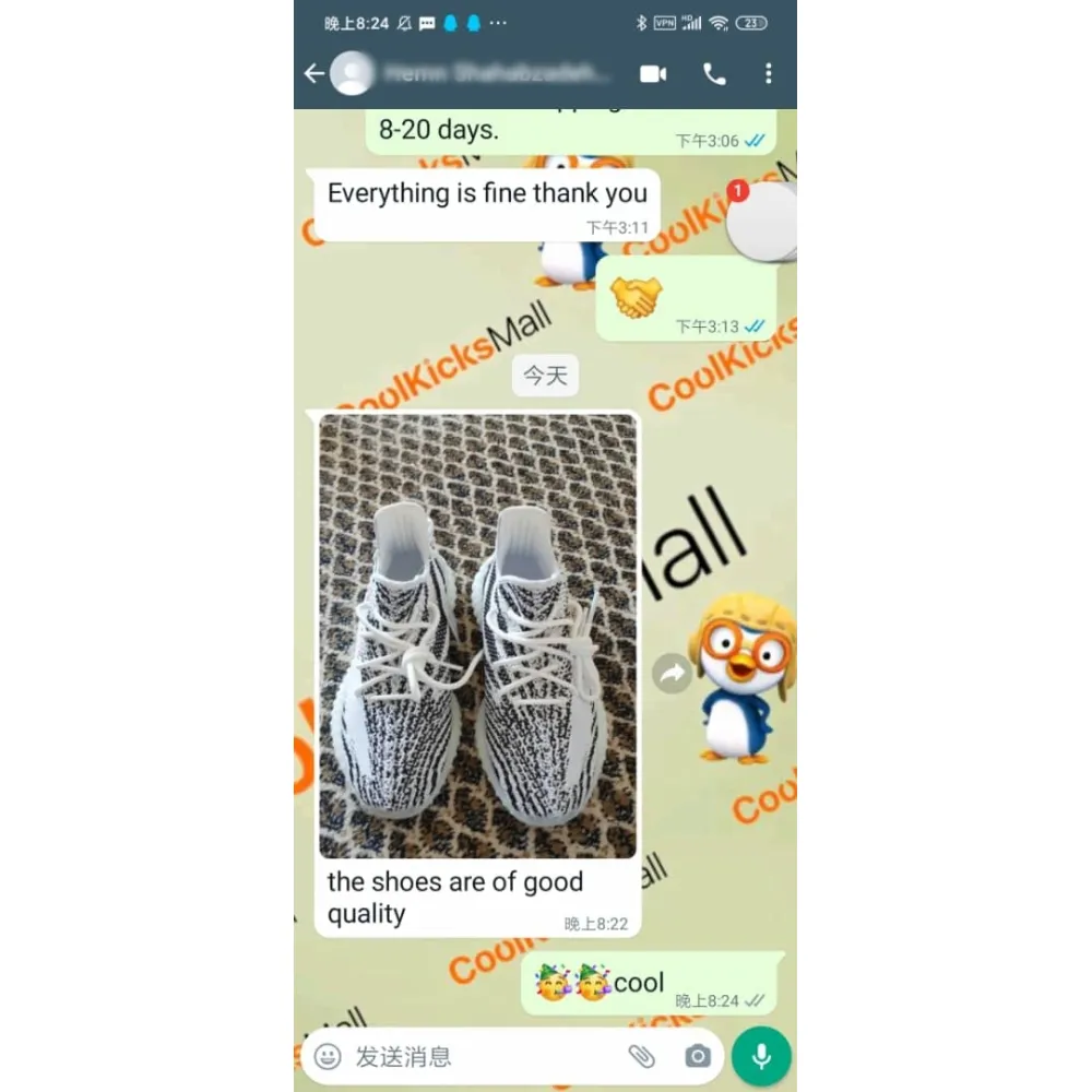 Coolkicks G5 Yeezy Boost 350 V2 Zebra,CP9654