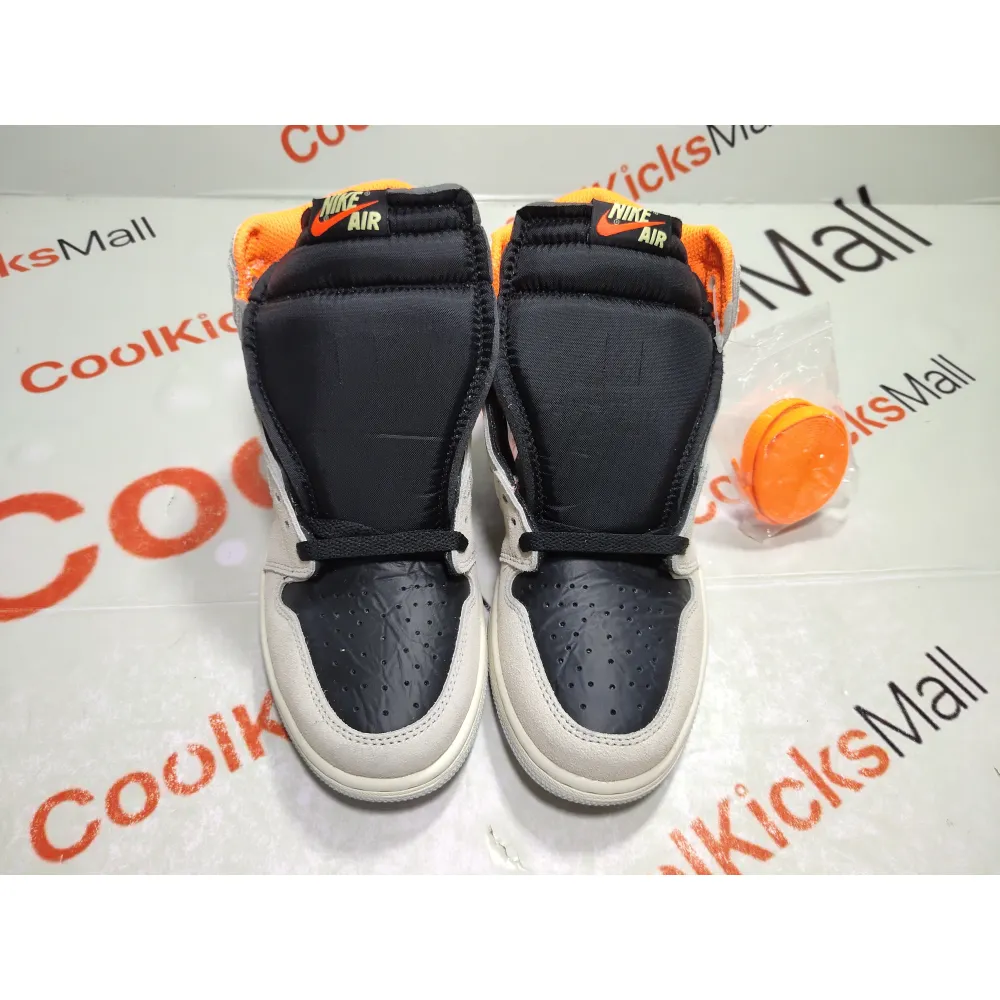 Coolkicks GET Air Jordan 1 Retro High Neutral Grey Hyper Crimson,555088-018