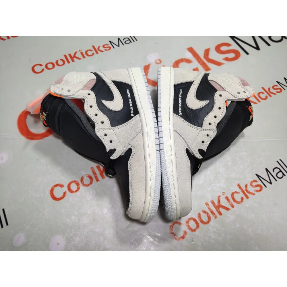 Coolkicks GET Air Jordan 1 Retro High Neutral Grey Hyper Crimson,555088-018