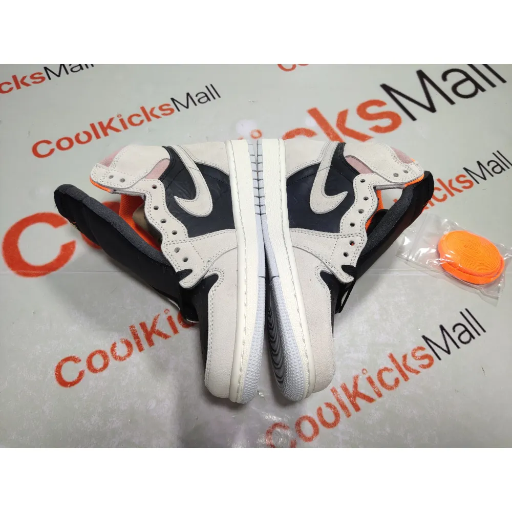 Coolkicks GET Air Jordan 1 Retro High Neutral Grey Hyper Crimson,555088-018