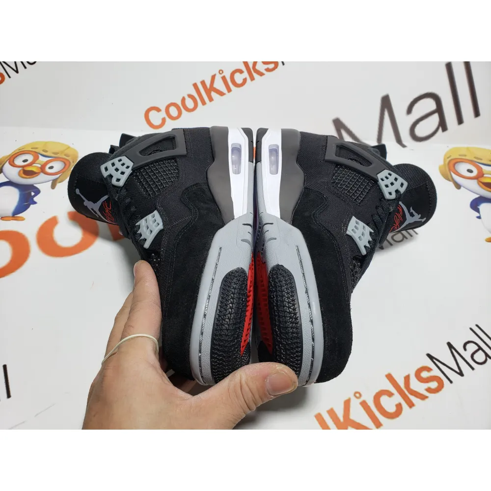 PKGoden Air Jordan 4 Retro Black Canvas,DH7138-006