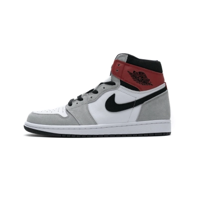 Coolkicks GET Air Jordan 1 Retro High Light Smoke Grey,555088-126 01