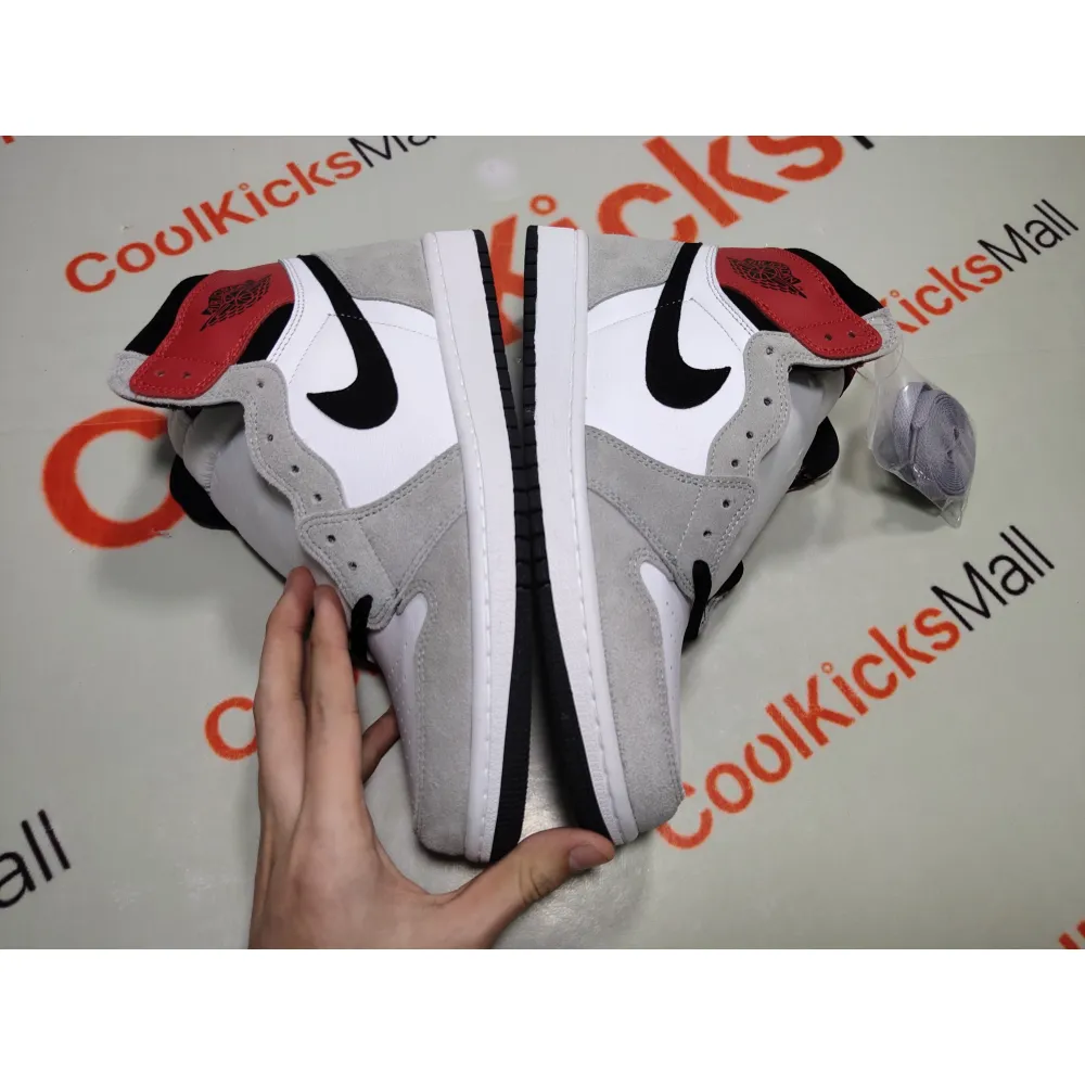 Coolkicks GET Air Jordan 1 Retro High Light Smoke Grey,555088-126