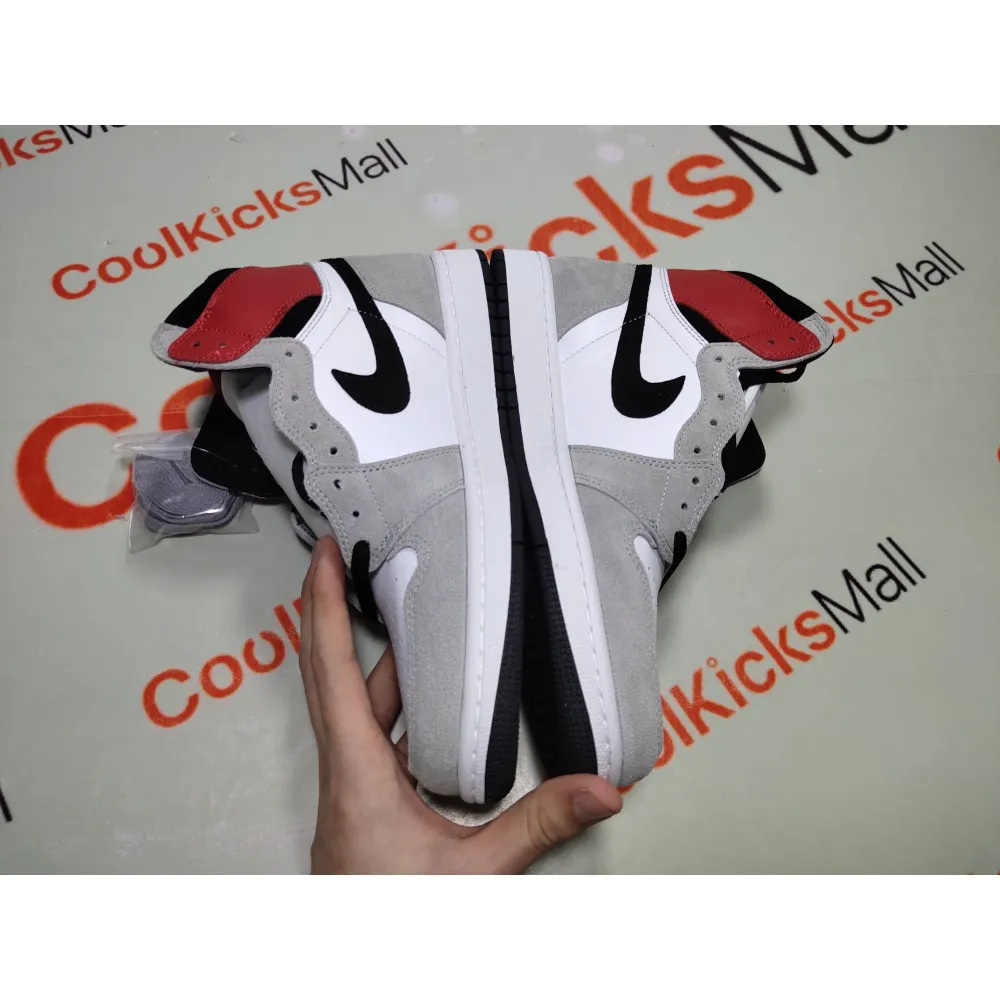 Coolkicks GET Air Jordan 1 Retro High Light Smoke Grey,555088-126