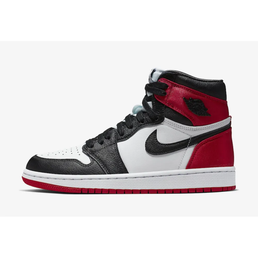GET Air Jordan 1 Retro High Satin Black Toe (W)