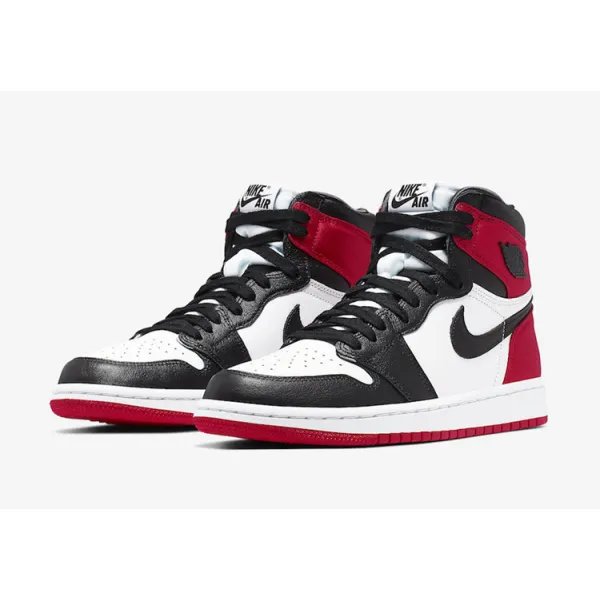 GET Air Jordan 1 Retro High Satin Black Toe (W)