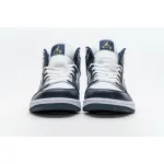 GET Air Jordan 1 Mid White Metallic Gold Obsidian
