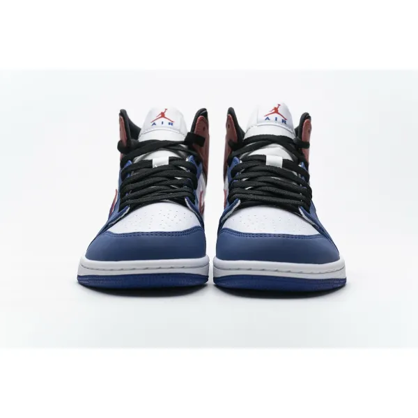 GET Air Jordan 1 Mid Multi-Color Swoosh
