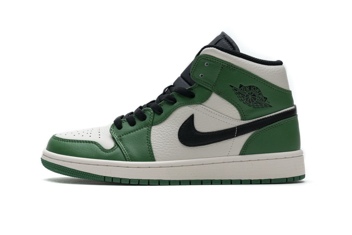 GET Air Jordan 1 Mid Pine Green