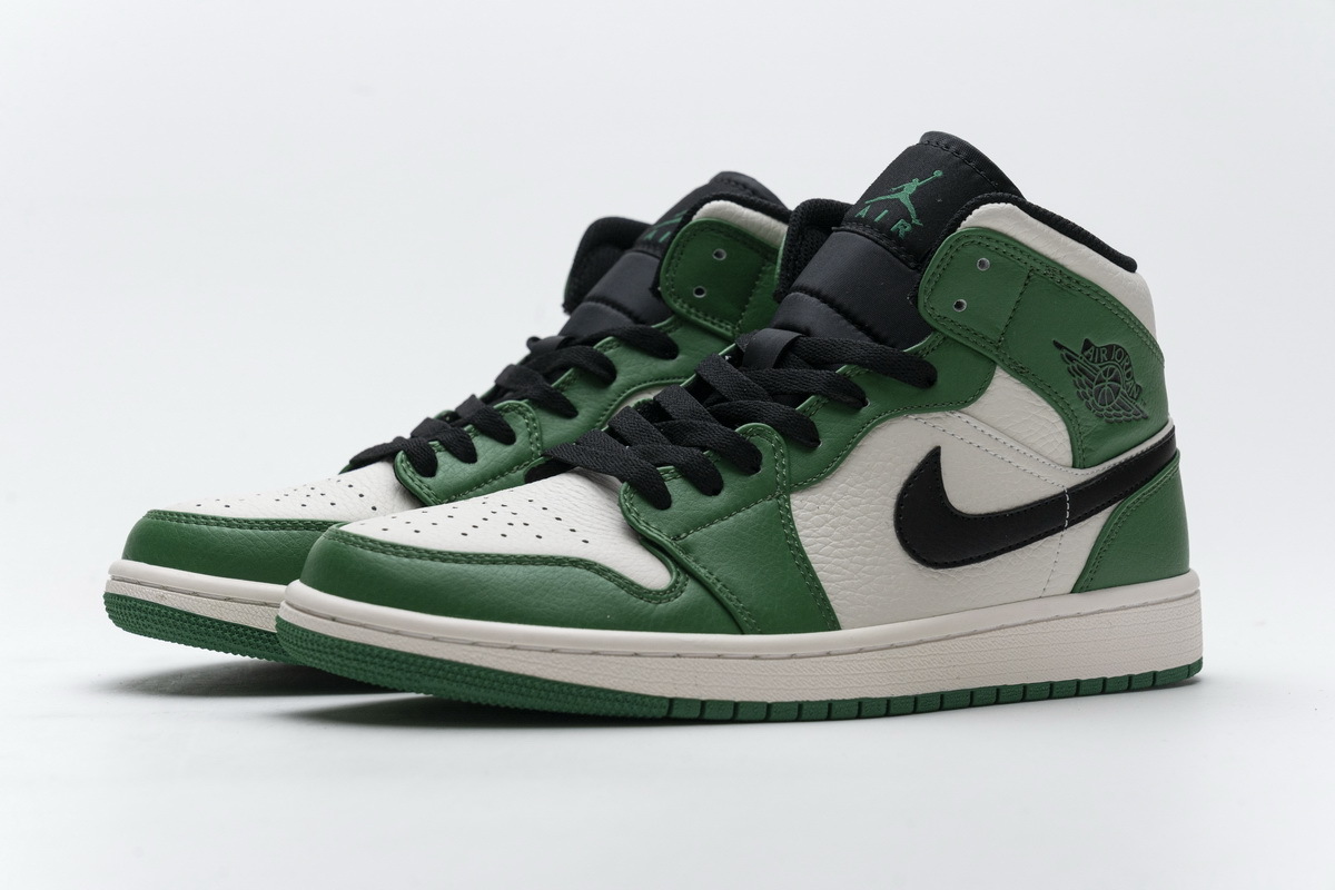GET Air Jordan 1 Mid Pine Green