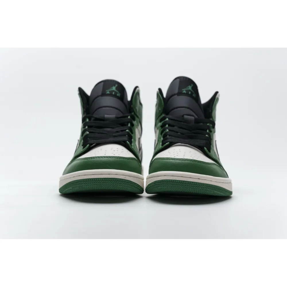GET Air Jordan 1 Mid Pine Green