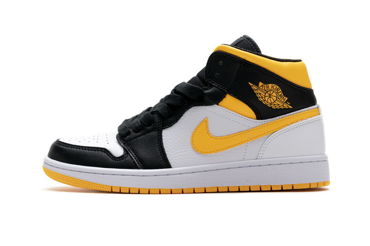 GET Air Jordan 1 Mid Laser Orange Black (W)