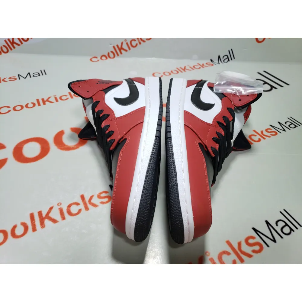Cool Kicks | GET Air Jordan 1 Mid Chicago Black Toe (GS),554725-069