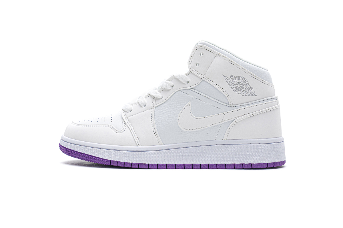GET Air Jordan 1 Mid SE White Fuchsia Blast