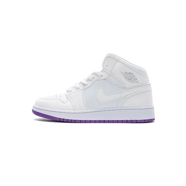 GET Air Jordan 1 Mid SE White Fuchsia Blast