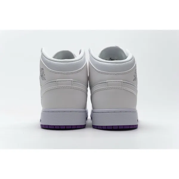GET Air Jordan 1 Mid SE White Fuchsia Blast