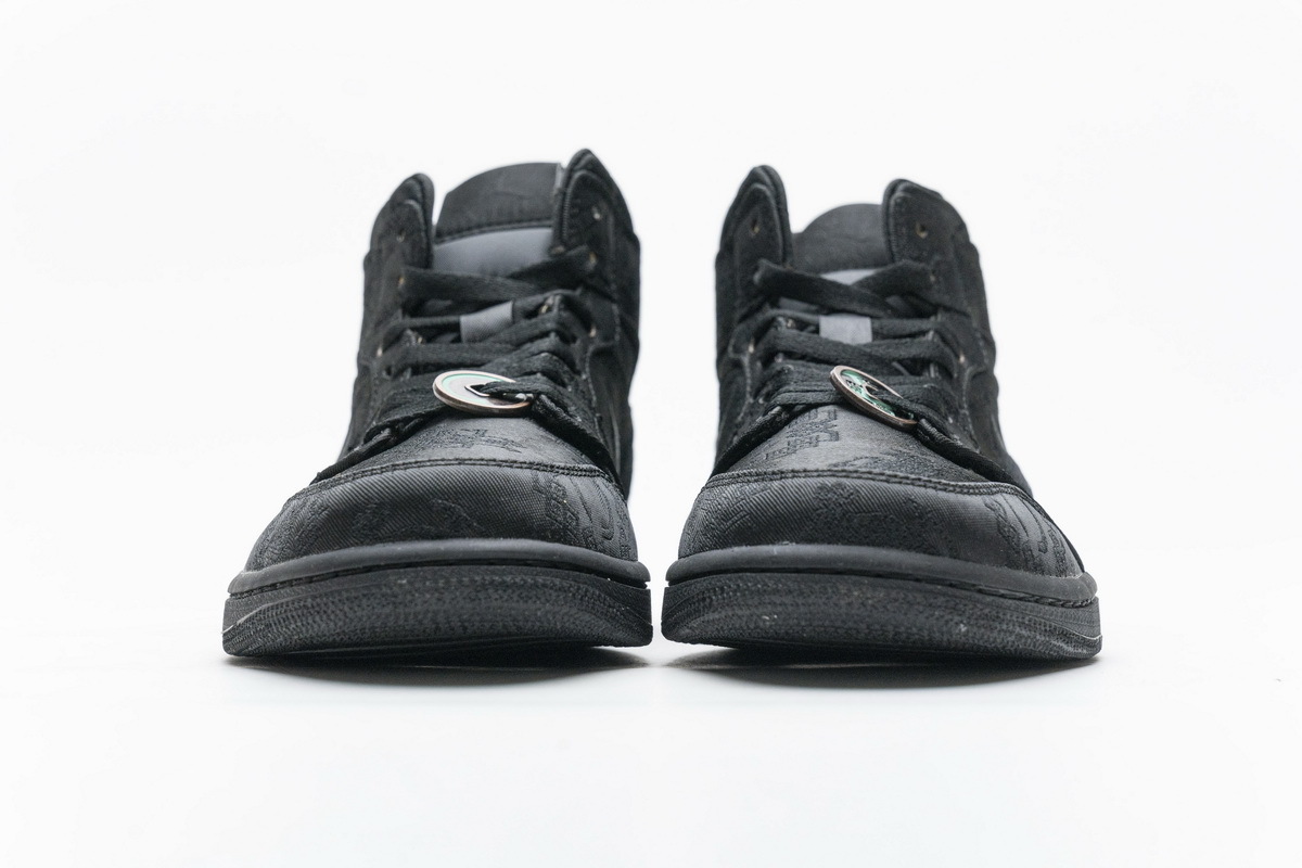 GET Air Jordan 1 Mid Fearless Black